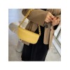 2023 New Female Fashion Single Shoulder Bag Women’s Solid Color Chain Genuine Leather Crossbody Bag