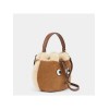 2023 Winter New Women Cute Plush Leather Bucket Bag Eyes Patchwork Shoulder Bag Ladies Brown Handbag Crossbody Bags Add To Wishlist