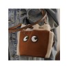 2023 Winter New Women Cute Plush Leather Bucket Bag Eyes Patchwork Shoulder Bag Ladies Brown Handbag Crossbody Bags Add To Wishlist