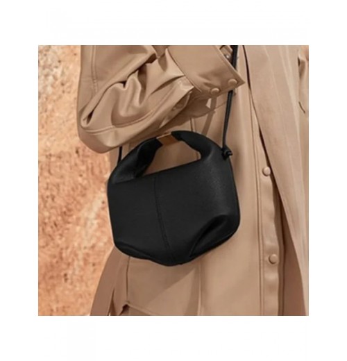 Fashion New Women Cowhide Crossbody Bag Solid Color Shoulder Bags All-Match Ladies Gold Buckle Handbags Add To Wishlist