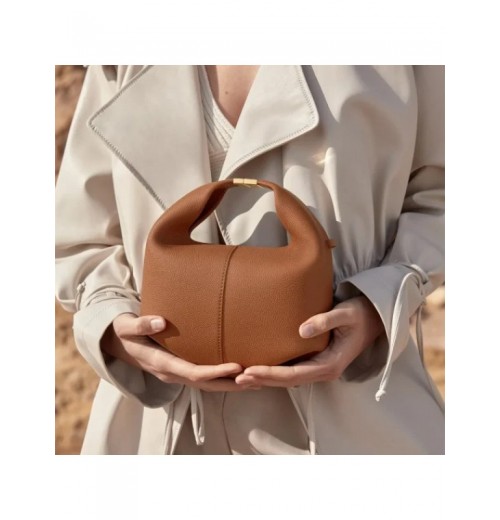 Fashion New Women Cowhide Crossbody Bag Solid Color Shoulder Bags All-Match Ladies Gold Buckle Handbags Add To Wishlist