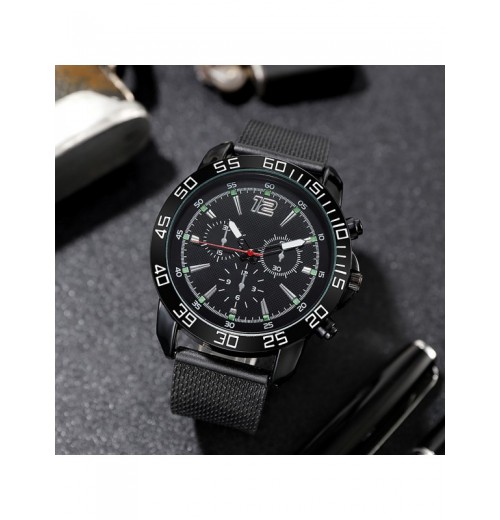 Cool series of men's mesh strap watches, men's casual business luminous watches