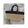 Women Straw Woven Mini Tote Bag 2023 Four Seasons All-Match Ladies Large Capacity Sea Grass Knitted Handbag